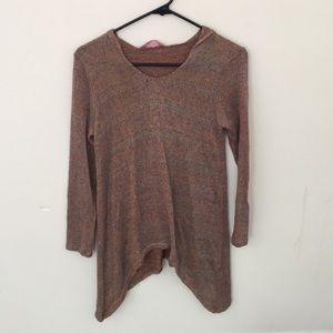 Colorful light sweater with hoodie